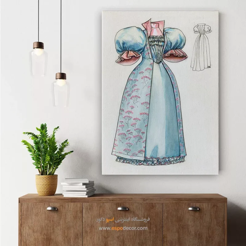 تابلو استایل زنانه با کیفیت چاپ بالا برای پذیرایی