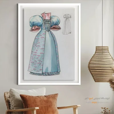 تابلو استایل زنانه با کیفیت چاپ بالا برای پذیرایی - بوسنا – تابلو فشن - اسپو دکور