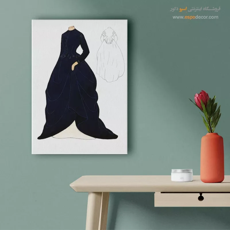 تابلو ژورنال مد کلاسیک برای دیوار پذیرایی