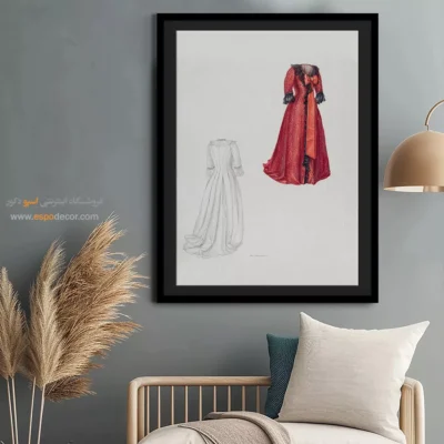 تابلو فشن دخترانه الهام‌گرفته از مد روز برای طراحی داخلی - لباس جسی بنگ – تابلو فشن - اسپو دکور