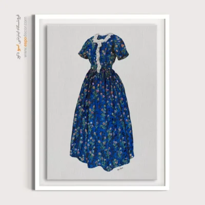 تابلو سالن زیبایی برای طراحان لباس - پیراهن زرد – تابلو فشن - اسپو دکور