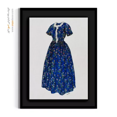 تابلو سالن زیبایی برای طراحان لباس - پیراهن زرد – تابلو فشن - اسپو دکور