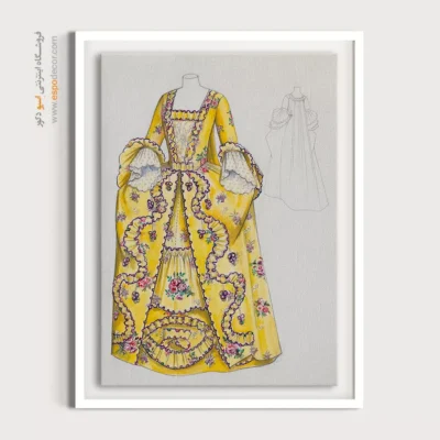 تابلو دکوراتیو فشن خلاقانه برای علاقه‌مندان به مد - لباس نامزدی – تابلو فشن - اسپو دکور