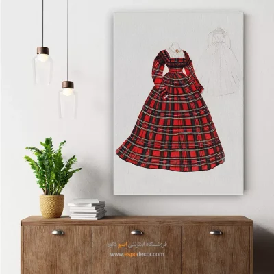 تابلو استایل زنانه الهامگرفته از مد روز برای اتاق نوجوان