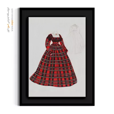 تابلو استایل زنانه الهام‌گرفته از مد روز برای اتاق نوجوان - هدویگ امانوئل – تابلو فشن - اسپو دکور