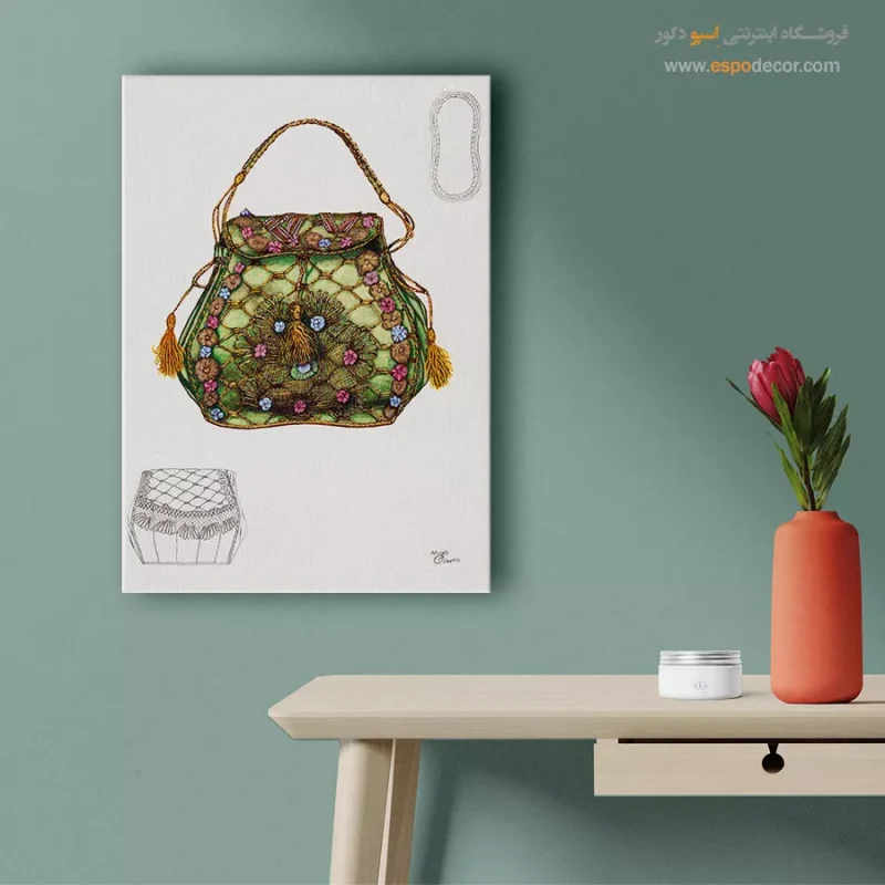 تابلو فشن دخترانه خاص برای دیوار پذیرایی