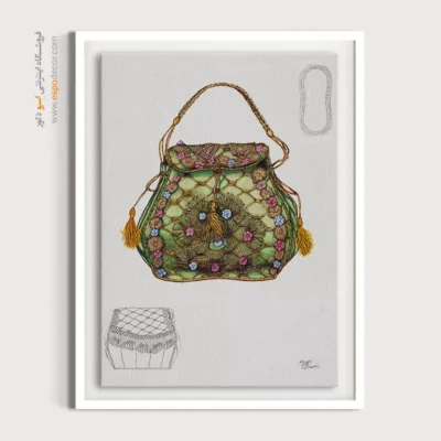 تابلو فشن دخترانه خاص برای دیوار پذیرایی - کیف برسلاو – تابلو فشن - اسپو دکور