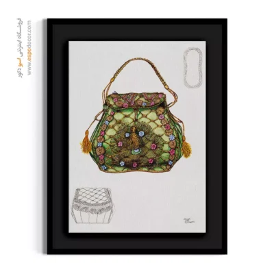 تابلو فشن دخترانه خاص برای دیوار پذیرایی - کیف برسلاو – تابلو فشن - اسپو دکور