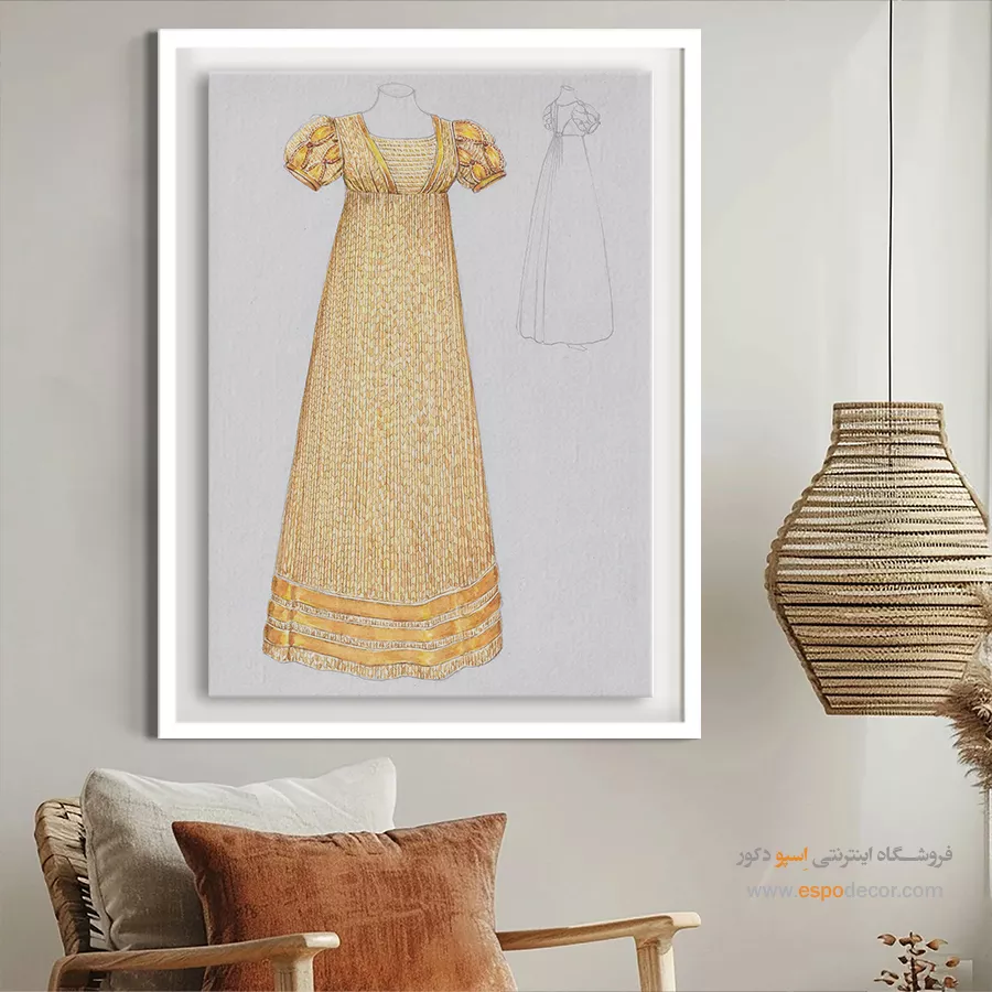 تابلو استایل سیاه و سفید برای بوتیک لباس - جک استالوف – تابلو فشن - اسپو دکور