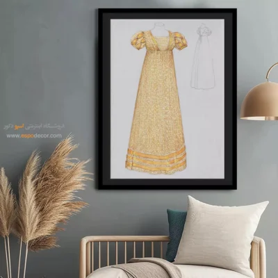 تابلو استایل سیاه و سفید برای بوتیک لباس - جک استالوف – تابلو فشن - اسپو دکور