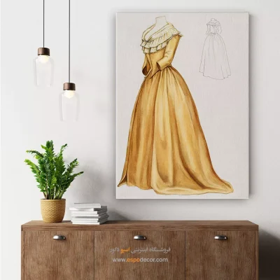 تابلو ژورنال مد خاص برای دیوار پذیرایی