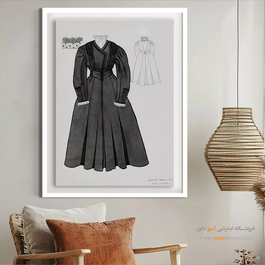 تابلو شو لباس شیک برای مدلینگ - لباس نامزدی مشکی – تابلو فشن - اسپو دکور