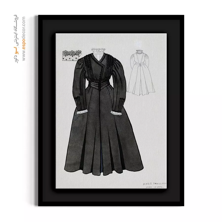 تابلو شو لباس شیک برای مدلینگ - لباس نامزدی مشکی – تابلو فشن - اسپو دکور