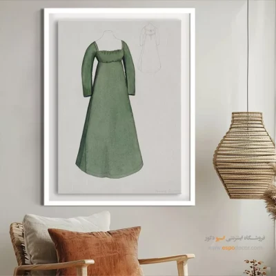 تابلو بوتیک لباس برای اتاق دخترانه - روبرتا – تابلو فشن - اسپو دکور