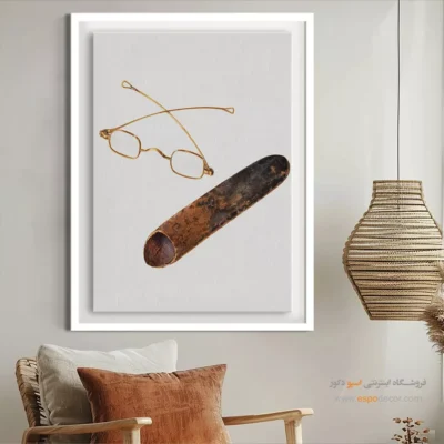 تابلو فشن لاکچری برای مدلینگ - عینک عتیقه – تابلو فشن - اسپو دکور