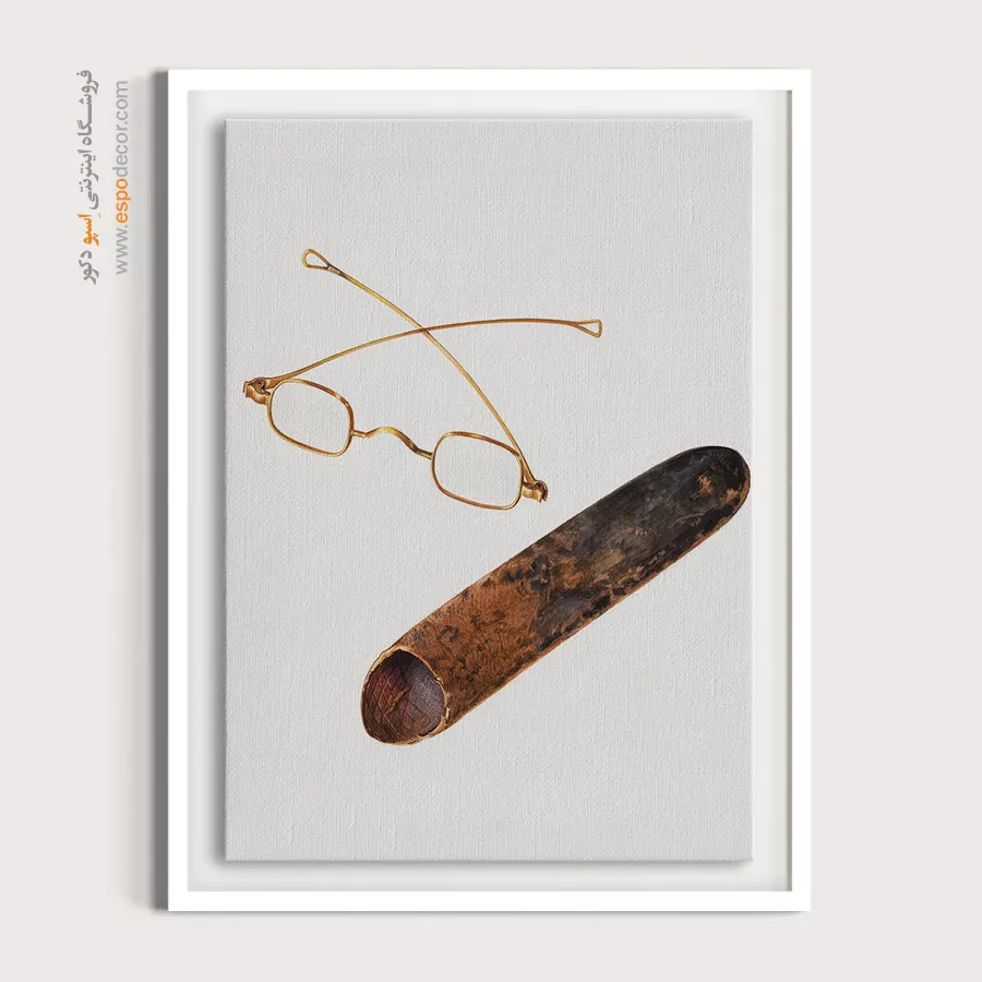 تابلو فشن لاکچری برای مدلینگ - عینک عتیقه – تابلو فشن - اسپو دکور