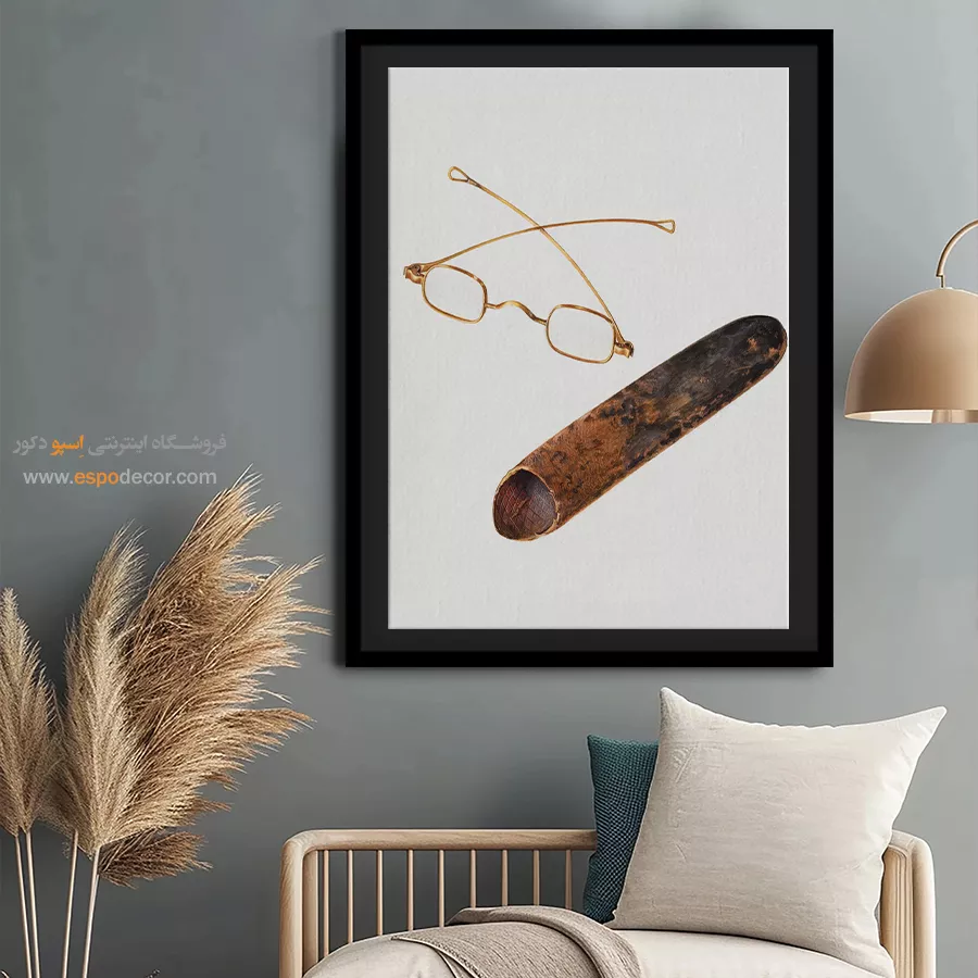 تابلو فشن لاکچری برای مدلینگ - عینک عتیقه – تابلو فشن - اسپو دکور