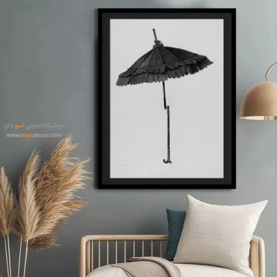 تابلو مانکن زن مدرن برای دکوراسیون - چتر آفتابی – تابلو فشن - اسپو دکور