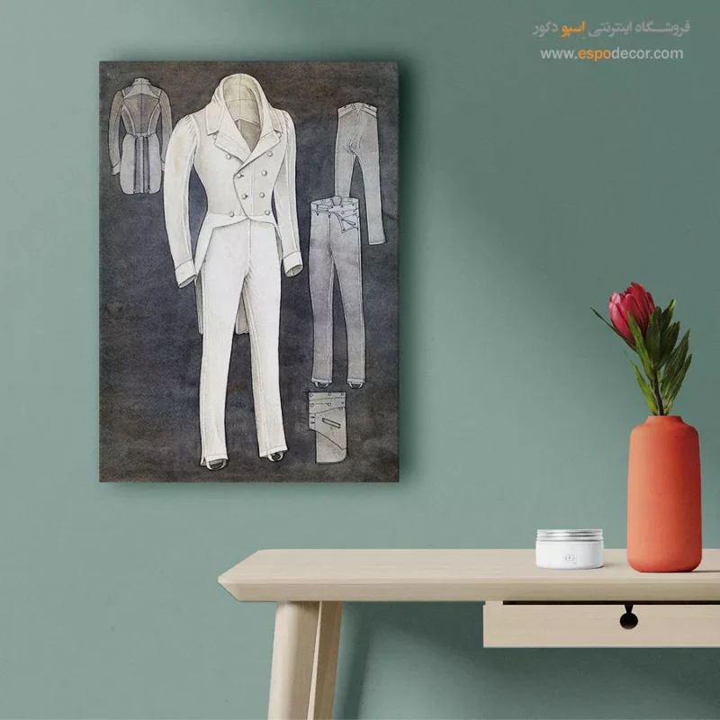 تابلو طراحی لباس زنانه فانتزی برای بوتیک لباس