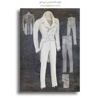 تابلو طراحی لباس زنانه فانتزی برای بوتیک لباس