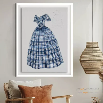 تابلو لباس مدرن برای مدلینگ - چارخانه آبی – تابلو فشن - اسپو دکور