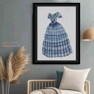 تابلو لباس مدرن برای مدلینگ - چارخانه آبی – تابلو فشن - اسپو دکور