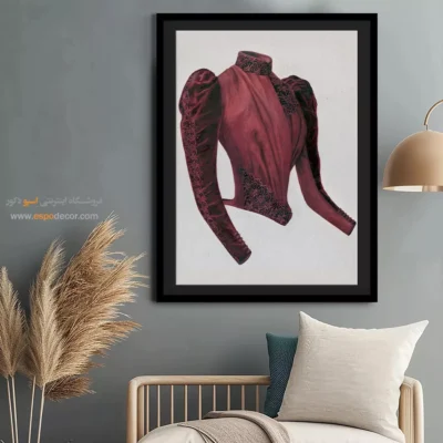 تابلو استایل خاص زنانه برای بوتیک لباس - پیانوفورته اثر کارتیه – تابلو فشن - اسپو دکور