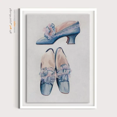 تابلو استایل زنانه برای کادو تولد - کفش زنانه 1930 – تابلو فشن - اسپو دکور