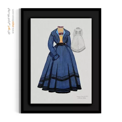 تابلو هنری فشن خلاقانه برای دکور خانه - طراحی لباس ویکتوریایی – تابلو فشن - اسپو دکور