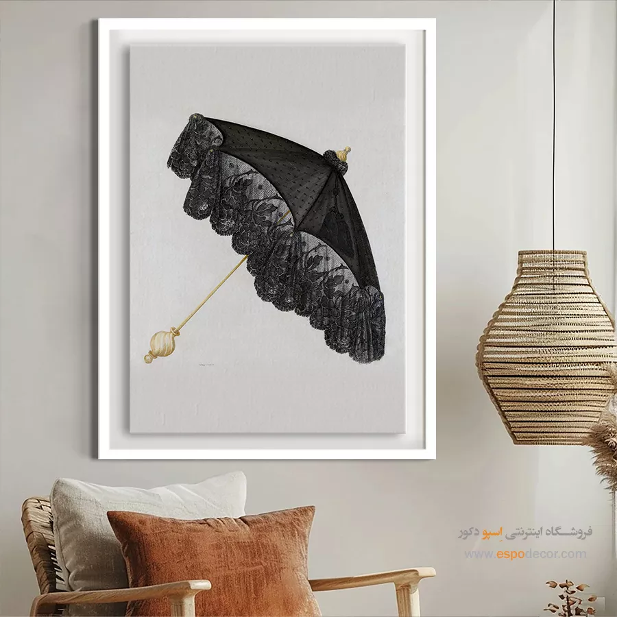 تابلو دخترانه فشن خاص برای علاقهمندان به مد - چتر1941 – تابلو فشن - اسپو دکور