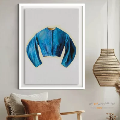 تابلو لباس شب شیک برای هدیه خاص - کت ابریشمی – تابلو فشن - اسپو دکور