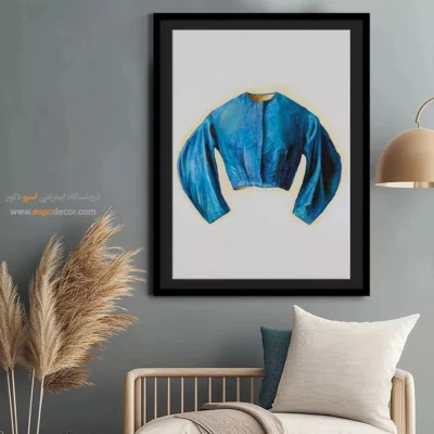 تابلو لباس شب شیک برای هدیه خاص - کت ابریشمی – تابلو فشن - اسپو دکور
