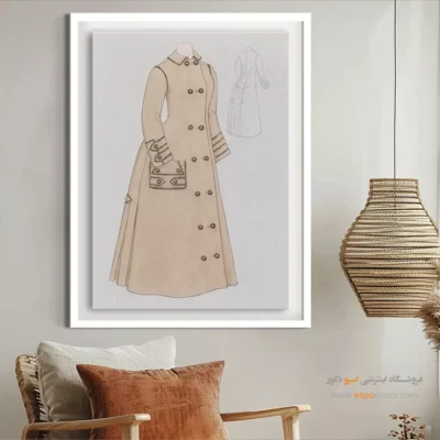 تابلو لباس مجلسی زنانه مدرن برای مزون - کت زنانه – تابلو فشن - اسپو دکور