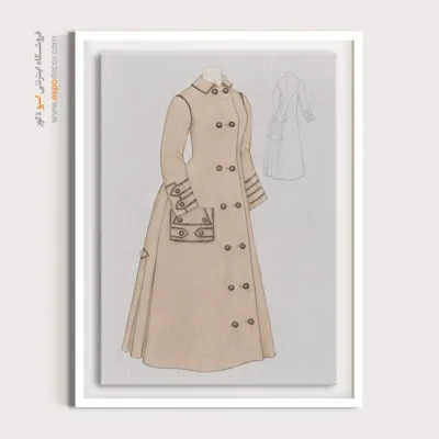 تابلو لباس مجلسی زنانه مدرن برای مزون - کت زنانه – تابلو فشن - اسپو دکور