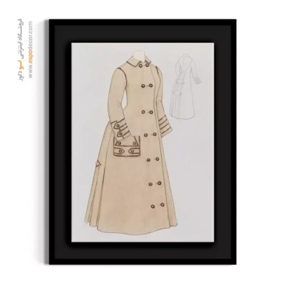 تابلو لباس مجلسی زنانه مدرن برای مزون - کت زنانه – تابلو فشن - اسپو دکور