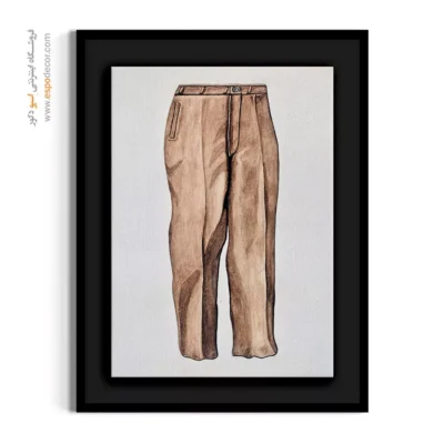 تابلو هنری فشن مدرن برای مدلینگ - شلوار مرد – تابلو فشن - اسپو دکور