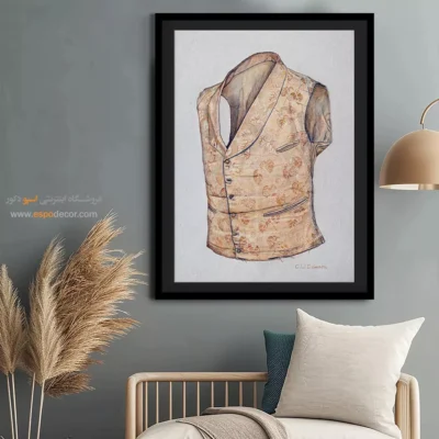 خرید تابلو فشن دخترانه برای علاقه‌مندان به مد - جلیقه فرانسوی – تابلو فشن - اسپو دکور