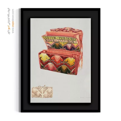 تابلو بوتیک لباس خلاقانه برای علاقه‌مندان به مد - کیف پول – تابلو فشن - اسپو دکور