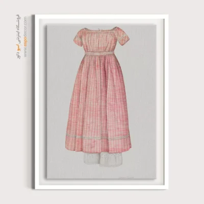 تابلو استایل برای دکور خانه - لباس دخترانه – تابلو فشن - اسپو دکور