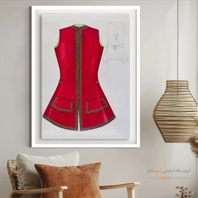 خرید تابلو برای سالن زیبایی - جلیقه ماری میچل – تابلو فشن - اسپو دکور