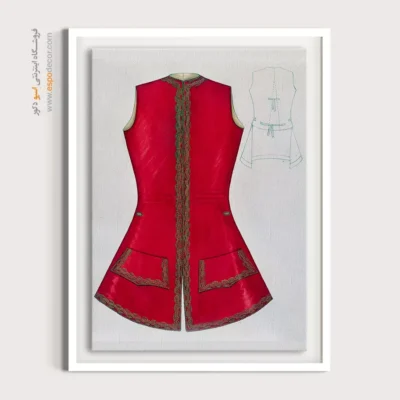 خرید تابلو برای سالن زیبایی - جلیقه ماری میچل – تابلو فشن - اسپو دکور