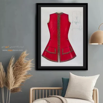 خرید تابلو برای سالن زیبایی - جلیقه ماری میچل – تابلو فشن - اسپو دکور