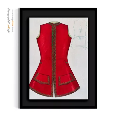 خرید تابلو برای سالن زیبایی - جلیقه ماری میچل – تابلو فشن - اسپو دکور