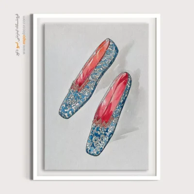 تابلو خاص برای اتاق دخترانه - کفش زنانه لیلیان – تابلو فشن - اسپو دکور