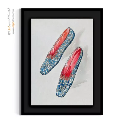 تابلو خاص برای اتاق دخترانه - کفش زنانه لیلیان – تابلو فشن - اسپو دکور