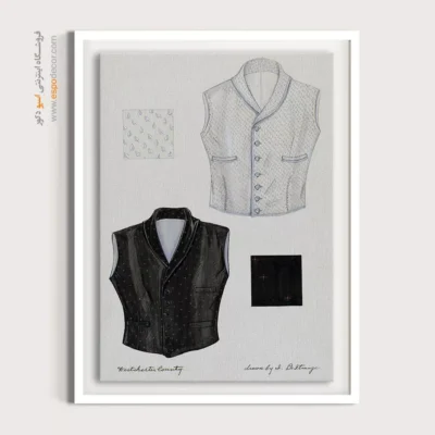 تابلو استایل خاص شیک برای دکور خانه - مد مردانه دهه 1930 – تابلو فشن - اسپو دکور