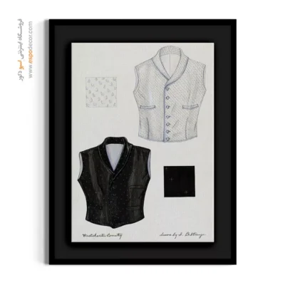 تابلو استایل خاص شیک برای دکور خانه - مد مردانه دهه 1930 – تابلو فشن - اسپو دکور