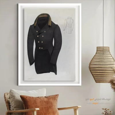 تابلو طراحی لباس زنانه شیک برای دیوار پذیرایی - اسکات – تابلو فشن - اسپو دکور