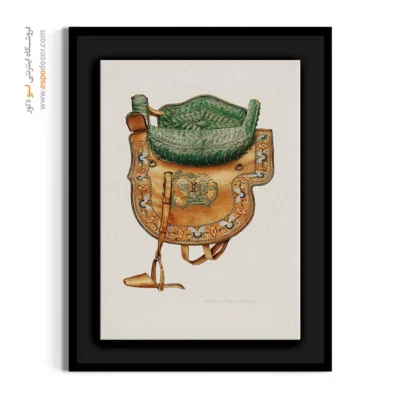 تابلو استایل زنانه برای طراحی داخلی - زین سواری – تابلو فشن - اسپو دکور