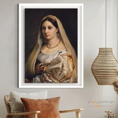 تابلو هنری فشن دخترانه برای دیوار اتاق - زن با حجاب – تابلو فشن - اسپو دکور